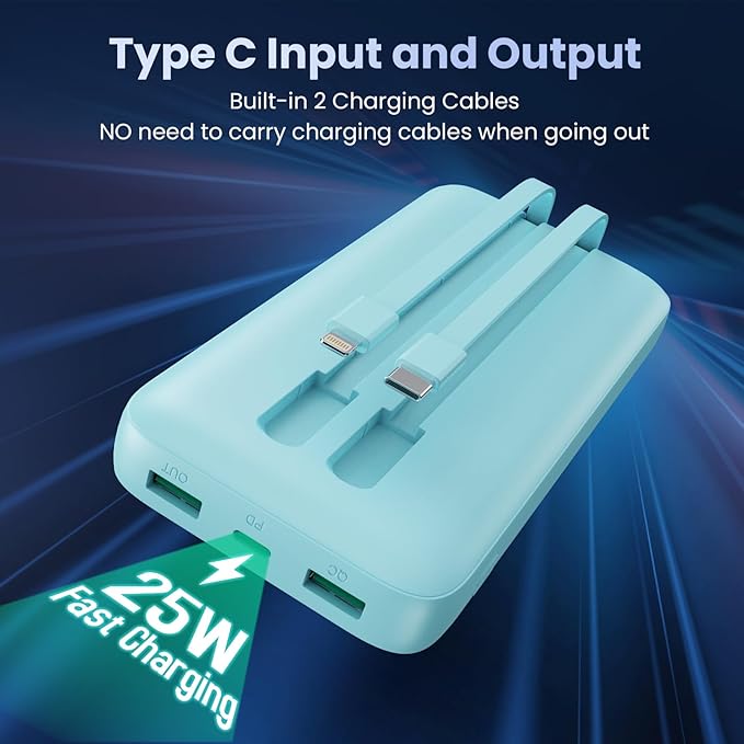 Portable Charger 40, 800mAh Power Bank, 25W PD QC 4.0 Fast Charging Portable - Image 5