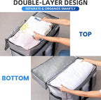 TAILI 2 Tier Extra Large Moving Bags, 4 Pack Silver Heavy Duty Totes - Image 6