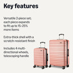 Amazon Basics 2-Piece Set, Hardshell Suitcases - Image 2