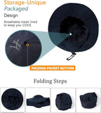Water-Resistant Sun UPF 50+ Bucket Hat Protection Packable Brimmed Boonie - Image 4