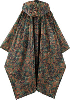 salamra Hooded Rain Poncho Waterproof Raincoat Jacket - Image 5