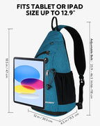WATERFLY Large Crossbody Sling Bag: Over Shoulder Backpack Daypack Casual Cross - Image 2