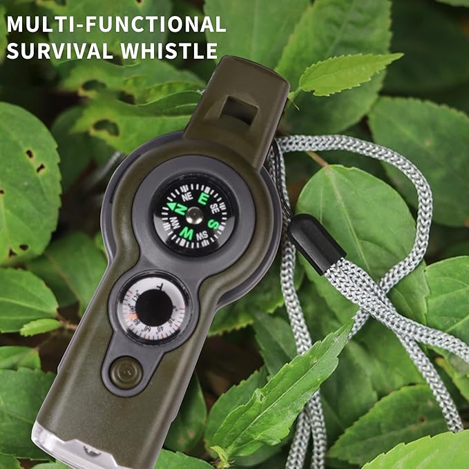 Emergency Survival Function Whistle, Outdoor Multifunctional Tool Safety Whistle - Image 3
