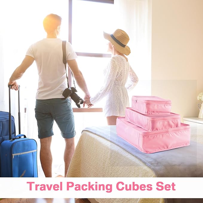 Reginary 6 Set Travel Packing Cubes Luggage Organizer Set Lightweight Suitcase - Image 4
