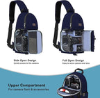 MOSISO Camera Sling Bag, DSLR/SLR/Mirrorless Camera Backpack Case Shockproof - Image 2