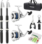Fishing Pole Combo Set 6.9ft 2PCS Telescopic Fishing Rod and Reel Combo by Unknown