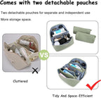Travel Makeup Bag Organizer Cosmetic Bag: 3 Pcs Set Make up Bags - Image 6