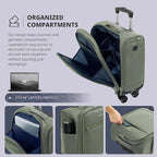 Verage Underseat Carry On Luggage - Image 4