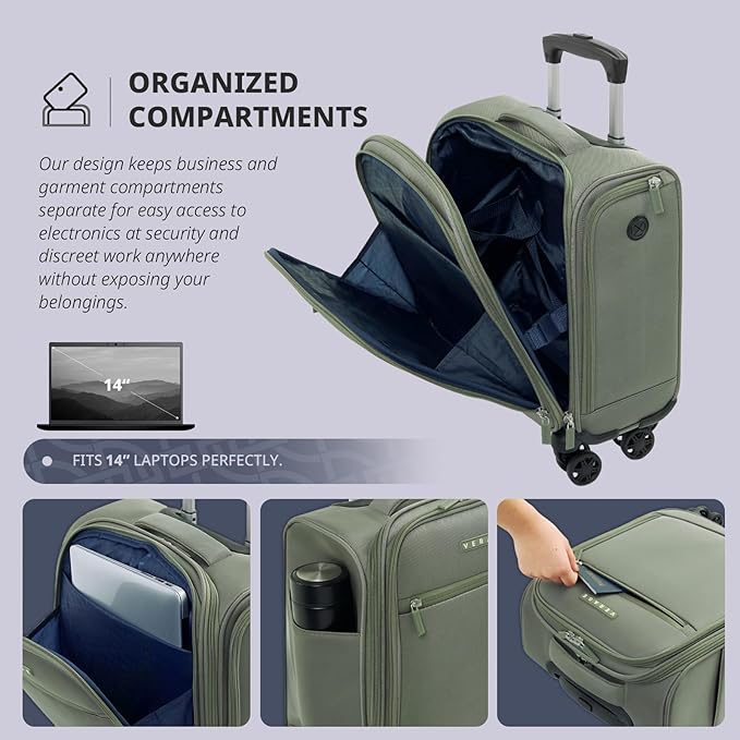 Verage Underseat Carry On Luggage - Image 4
