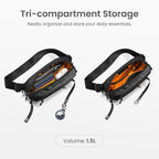 tomtoc 1.5L Sling Bag with RFID Blocking, Crossbody Bag Minimalist Chest - Image 3