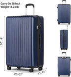 KYME 30-Inch Large Checked Luggage, 100% PC Hardside Suitcase - Image 7
