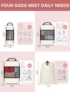 6 PCS Set Compression Packing Cubes - Image 6