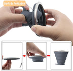 Litoexpe 4 Pack Silicone Collapsible Travel Cup Portable Folding Camping Cup - Image 3