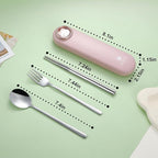 DEVICO Travel Utensils with Case Cute, Reusable Silverware - Image 7