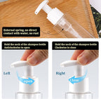 Travel Bottles Plastic Pump Bottle Dispenser Tsa Approved 3.4oz/100ml 4 Pack - Image 3