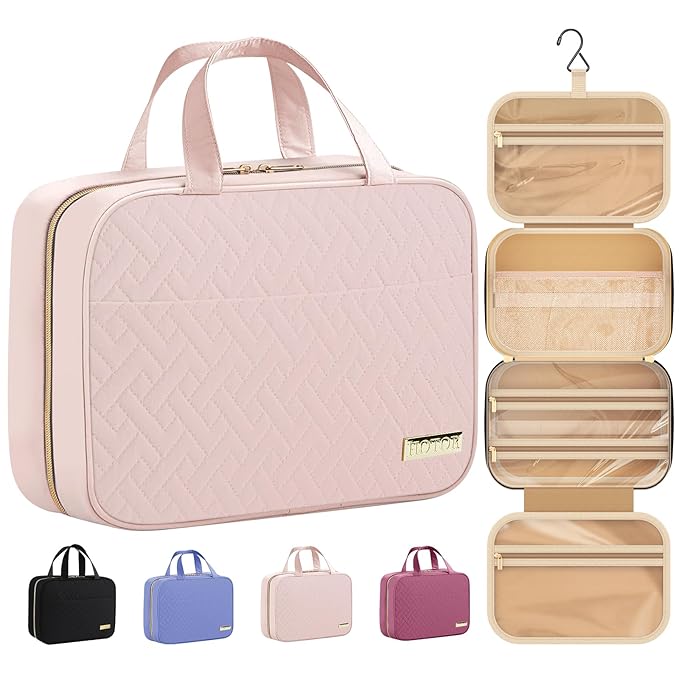 HOTOR Travel Toiletry Bag w/Hanging Hook by HOTOR