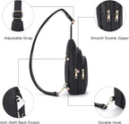 Telena Small Sling Bag for Women Leather Crossbody Fanny Packs Chest Bag for - Image 4