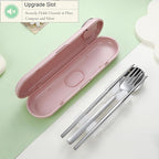 DEVICO Travel Utensils with Case Cute, Reusable Silverware - Image 2