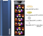 Extra Large Pill Organizer 7 Day, Aluminum Daily Pill Box, Weekly Travel Pill - Image 2