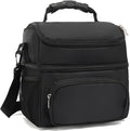 FlowFly Double Layer Cooler Insulated Lunch Bag Adult Lunch Box Large Tote Bag by FlowFly