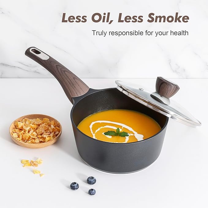 SENSARTE Pots and Pans Set Non stick, Non toxic Healthy Induction Cookware Set - Image 7