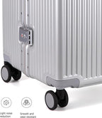 feilario 30in Super Large Captain Aluminum Frame Hardside Spinner Wheels Luggage - Image 7