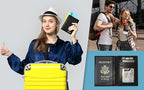 Personalized Monogrammed Black Leather RFID Passport Wallet - Image 8