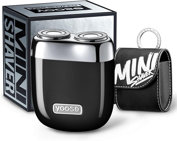 yoose Mini Electric Shaver, Alloy Portable Travel Shavers, Cordless Shaving by yoose
