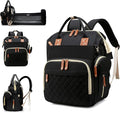 Diaper Bag with Changing Station, Waterproof 3 in 1 Baby Diaper Backpack with by Lamroro