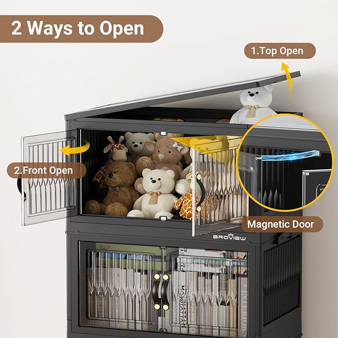 BROVIEW 240Qt Stackable Storage Bins - Image 3