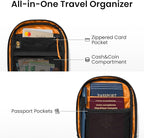 tomtoc Aviator-T37 X-Pac Travel Crossbody RFID Blocking Bag, Holds 4-6 Passports - Image 4