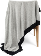 Jet&Bo Luxurious Cashmere Merino Blend Travel Blanket, Airplane-Ready in by JetBo