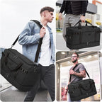 ZOMFELT Travel Duffle Bag for Men, Waterproof Canvas Overnight Duffel Bag - Image 7