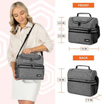 OPUX Lunch Box For Men Women, Insulated Large Lunch Bag Adult Work, Double - Image 3