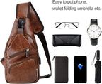 AMJ Crossbody Sling Bag Men Women, Casual Shoulder Backpack, Chest Daypack - Image 5