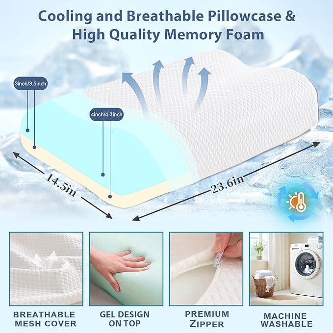 Memory Foam Pillows Cervical Pillow - Image 2