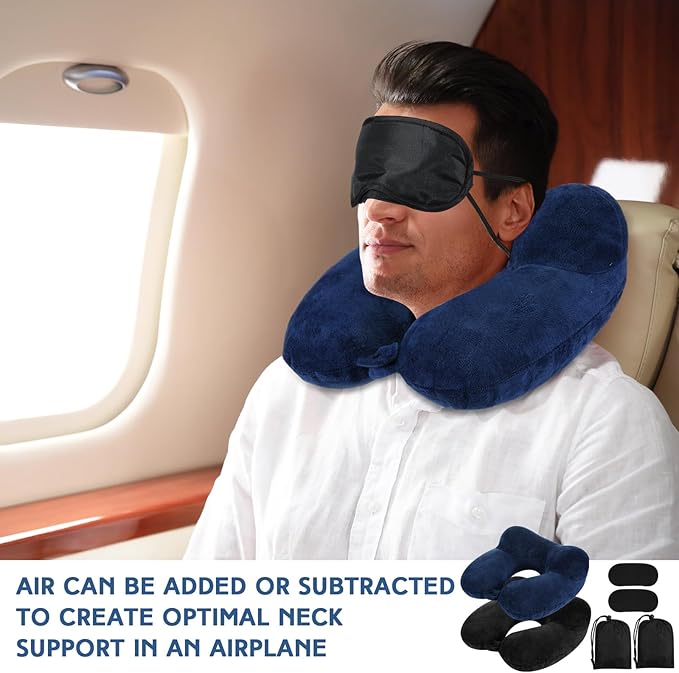 Sintuff 2 Pack Inflatable Travel Pillow - Image 5