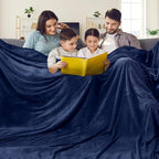 PHF Oversized King Fleece Blanket 120"x120", No Shed No Pilling Big Soft Blanket - Image 2
