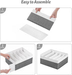 Jeans Drawer Organizers for Clothing, 5 Grids Compartment Wardrobe clothes - Image 6