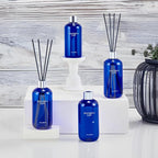 Chloefu Lan Reéd Diffuser, 8.1 oz Natural Essential Scented Oil, 6 Diffuser Sticks, Home Fragrance Sandalwood, Aromatherapy Oil Diffuser Reeds, More Masculine Scent, Bathroom & Office Decor 230ml