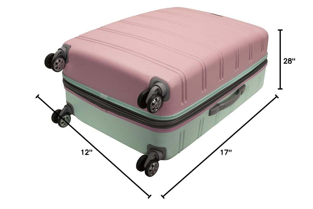 Melbourne Hardside Expandable Spinner Wheel Luggage (Mint / Checked Large 28")