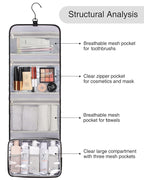 Relavel Travel Hanging Toiletry Bag - Image 6