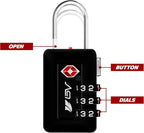BV TSA Accepted Luggage Travel Lock, Set-Your-Own Combination Lock - Image 4