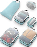 Large Packing Cube Set with See Through Mesh- Compression Packing Cubes Travel by TRIPPEDTravelGear