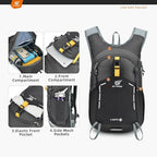 SKYSPER Small Hiking Backpack - 15L Travel Daypack Lightweight Bag Water - Image 3