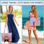 LEDAOU Beach Bags for Women, Beach Bags Waterproof Sandproof, Packable Beach - Image 5