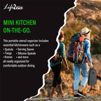 Life2Go 12 Piece Camp Cooking Utensil Set & Outdoor Kitchen Gear Cookware Kit - Image 3