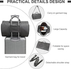 Leather Garment Bag for Travel, Modoker Carry On Suit Carrier Travel Bag - Image 5