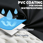 ANYOO Waterproof Rain Poncho Lightweight Reusable Hiking Hooded Coat Jacket - Image 3