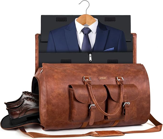 Garment Bag for Travel, Convertible Carry on Garment Duffel Bag for Men 3Pcs - Image 2